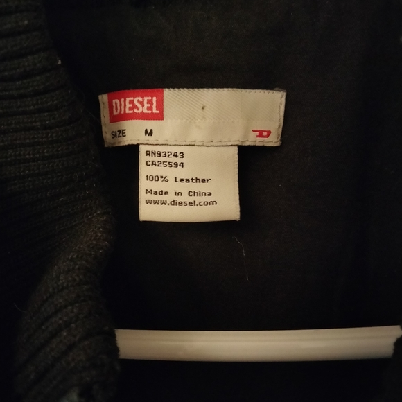 Diesel Genuine leather black jacket - Picture 2 of 4